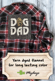 Dog Dad Embroidered Flannel Shirt