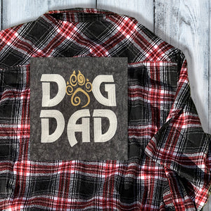 Dog Dad Embroidered Flannel Shirt