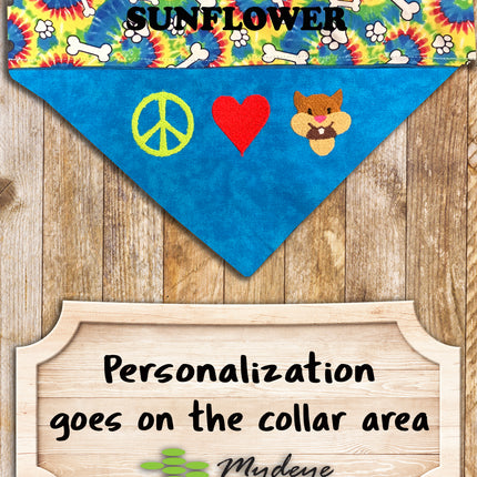 Peace Love and Squirrels / Over the Collar Dog Bandana