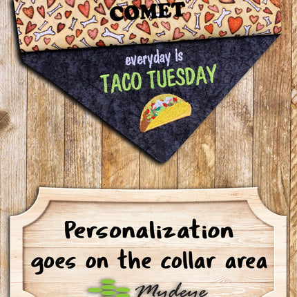 Taco Tuesday / Over the Collar Dog Bandana