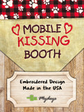 'Mobile Kissing Booth' Dog Bandana – Stylish & Playful Pet Accessory!