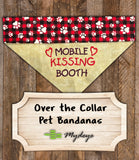 'Mobile Kissing Booth' Dog Bandana – Stylish & Playful Pet Accessory!