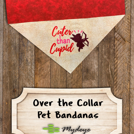 Cuter than Cupid / Over the Collar Dog Bandana