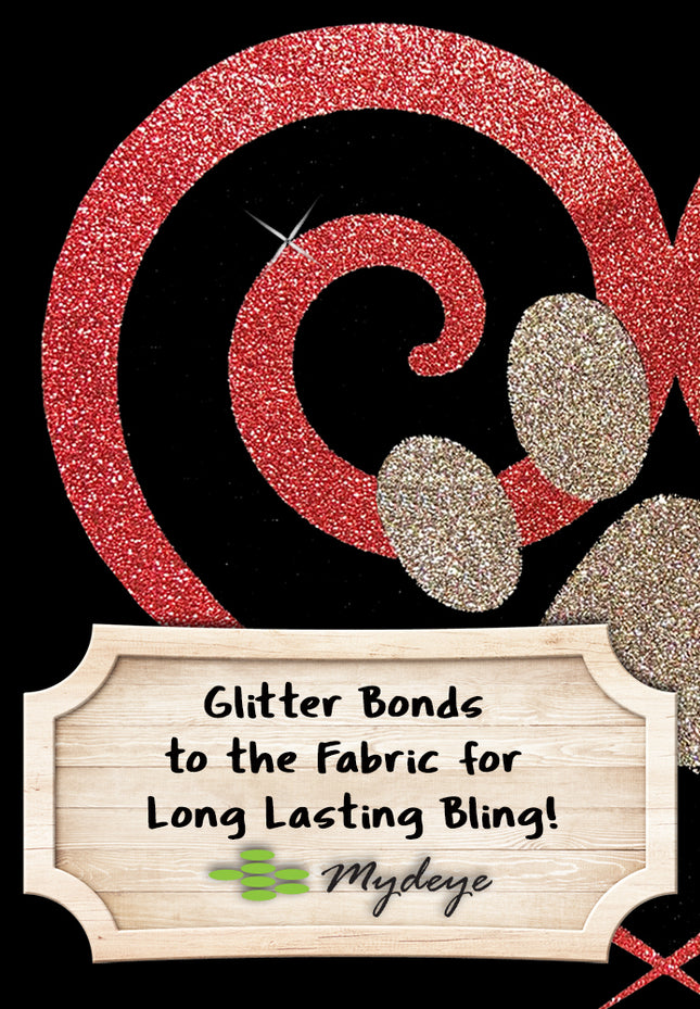 Glitter Spiral Heart Paw Print Long Sleeve T-Shirt