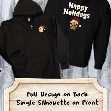 Happy Holidogs Zip-Up Hoodie