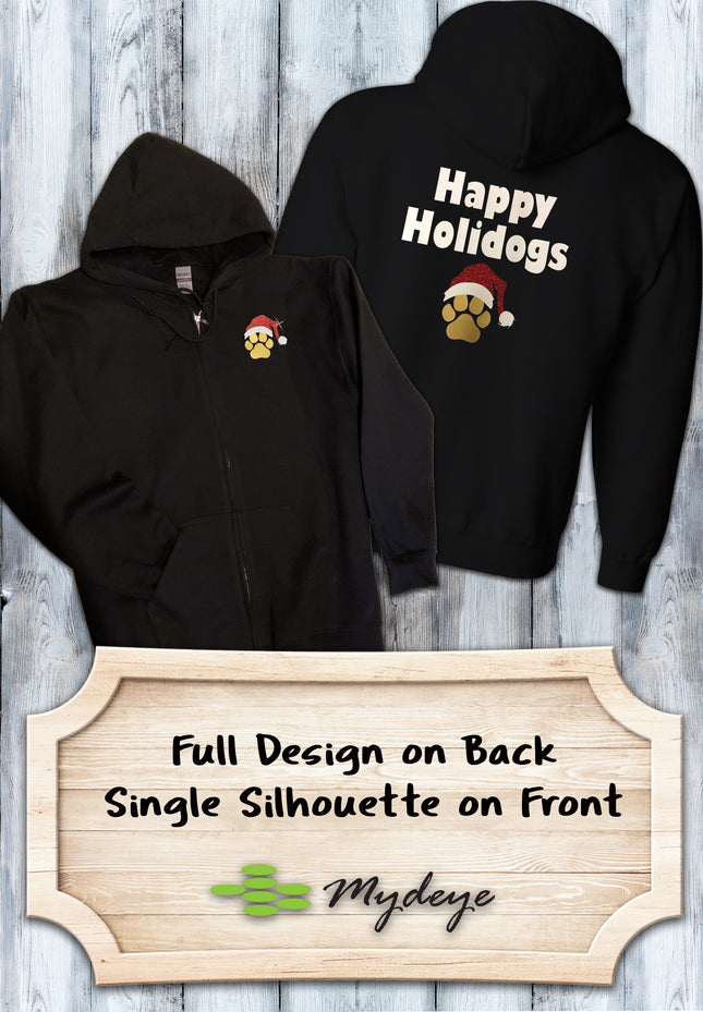 Happy Holidogs Zip-Up Hoodie