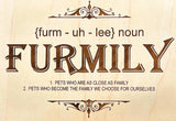 Furmily Defined: Maple Wood Sign - Where Pets and Family Unite