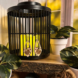 Earrings - Wood Mosaic Cat Earrings with Butterfly Charm – Sterling Silver Hooks 🐱🦋