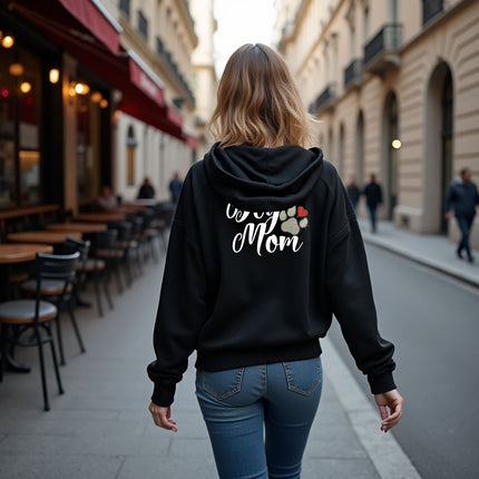 Dog Mom Zip-Up Hoodie