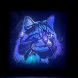 Whisker Glow Lightbox: Illuminate Your Space with Luminous Feline Elegance