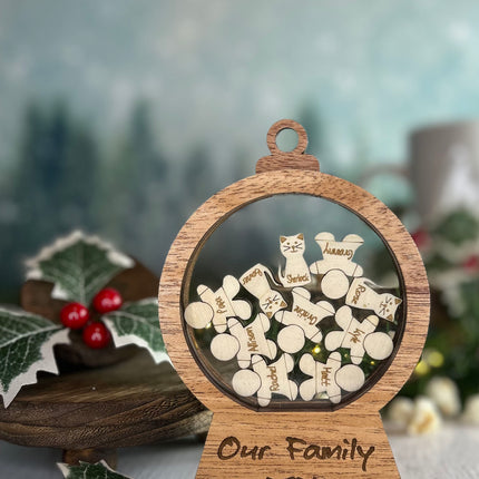 Custom Gingerbread Shaker, Snow Globe Ornament