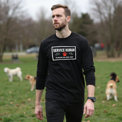Service Human - Do Not Pet Long Sleeve T-Shirt