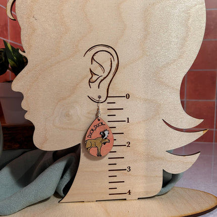 Duck, Duck Moose Earrings – Lightweight Hypoallergenic Wood Jewelry