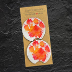 Orange & Pink Splatter Paw