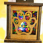 Wood w/ Stained Glass Stone
