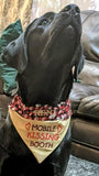 'Mobile Kissing Booth' Dog Bandana – Stylish & Playful Pet Accessory!