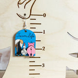 Farm Animal Hand-Painted 3D Wood Earrings