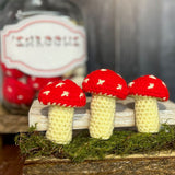 'Shrooms / Crinkle Catnip Crocheted Mushroom Toys