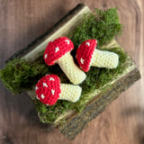 'Shrooms / Crinkle Catnip Crocheted Mushroom Toys