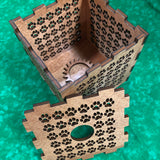 Tealight Lantern - 5" Cube Paw Prints