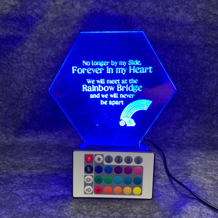 LED Rainbow Bridge Pet Memorial