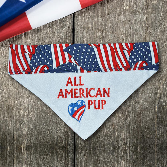 American Pup / Over the Collar Dog Bandana - Mydeye