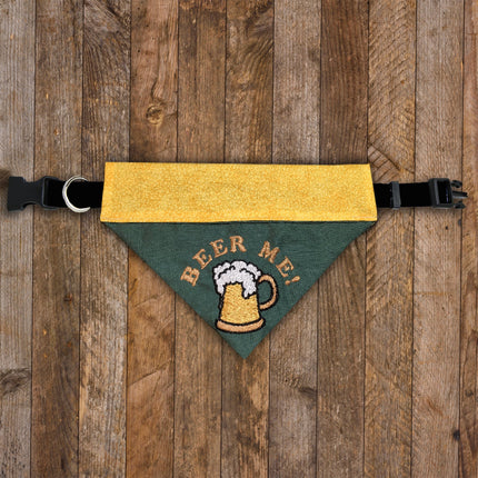 Beer Me / Over the Collar Dog Bandana - Mydeye