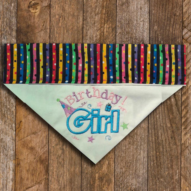 Birthday Girl / Over the Collar Dog Bandana - Mydeye