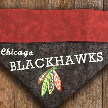 Chicago Blackhawks / Over the Collar Dog Bandana - Mydeye