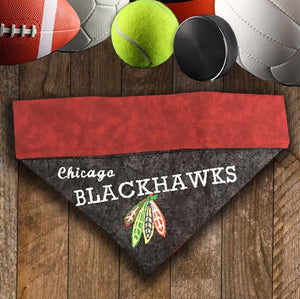 Chicago Blackhawks / Over the Collar Dog Bandana - Mydeye