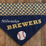 Milwaukee Brewers / Over the Collar Dog Bandana