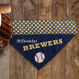 Milwaukee Brewers / Over the Collar Dog Bandana