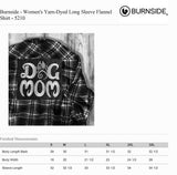 Dog Mom Embroidered Flannel Shirt - Mydeye