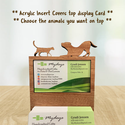 Customizable Business Card Holder / Breed Personalization