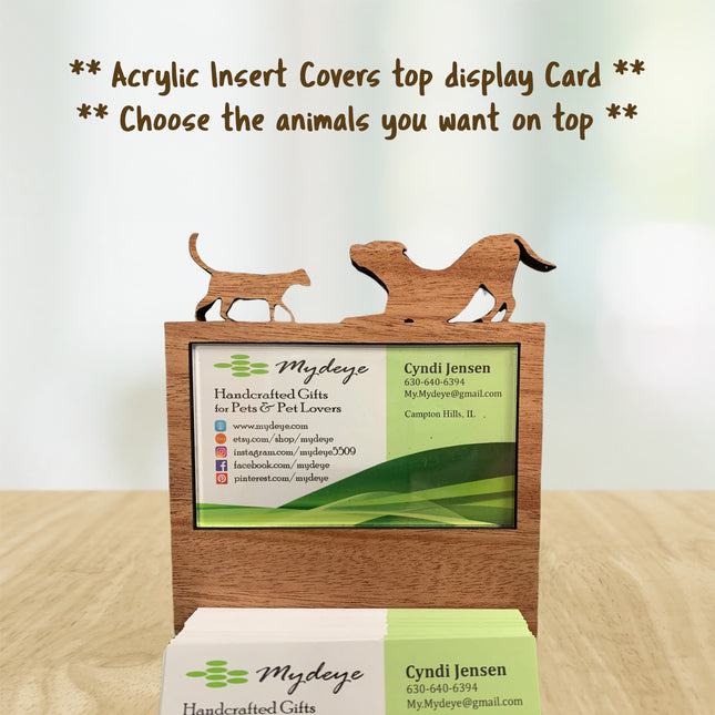 Customizable Business Card Holder / Breed Personalization