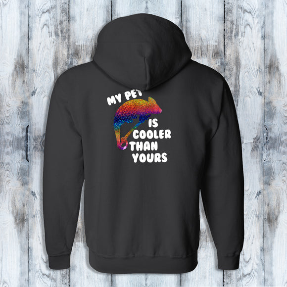 Chameleon - My Pet is Cooler than Yours Full Zip-Up Hoodie