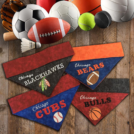 Chicago Blackhawks / Over the Collar Dog Bandana - Mydeye