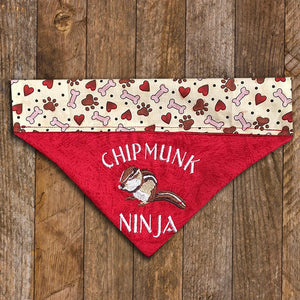 Chipmunk Ninja / Over the Collar Dog Bandana - Mydeye