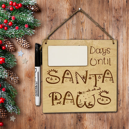 Sign - Days Until Santa Paws by Mydeye