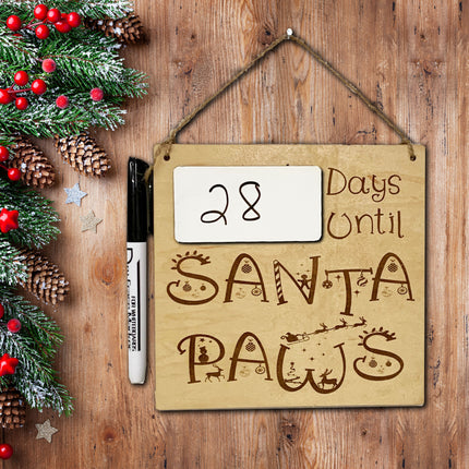Sign - Days Until Santa Paws by Mydeye