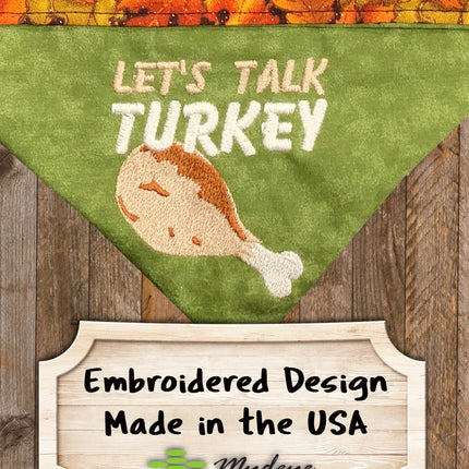 Lets Talk Turkey / Over the Collar Dog Bandana