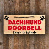 Mini Wood Sign - [Breed] Doorbell