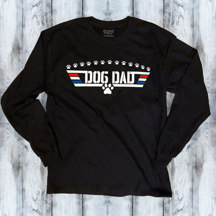 Dog Dad Patriotic Long Sleeve T-Shirt