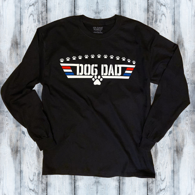 Dog Dad Patriotic Long Sleeve T-Shirt