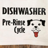 Dishwasher Pre-Rinse Tea Towel / Dog Themed Flour Sack Cotton Towel - Mydeye