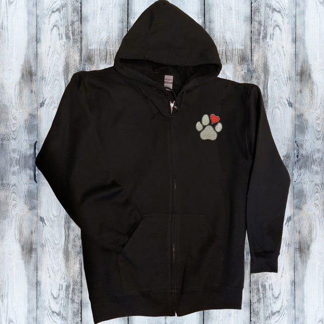 Dog Mom Zip-Up Hoodie