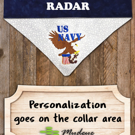 US Navy / Over the Collar Dog Bandana