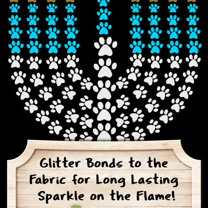 Paw Print Menorah Chanukah Shirt