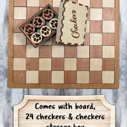 Paw Print Checkers