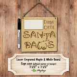 Sign - Days Until Santa Paws by Mydeye